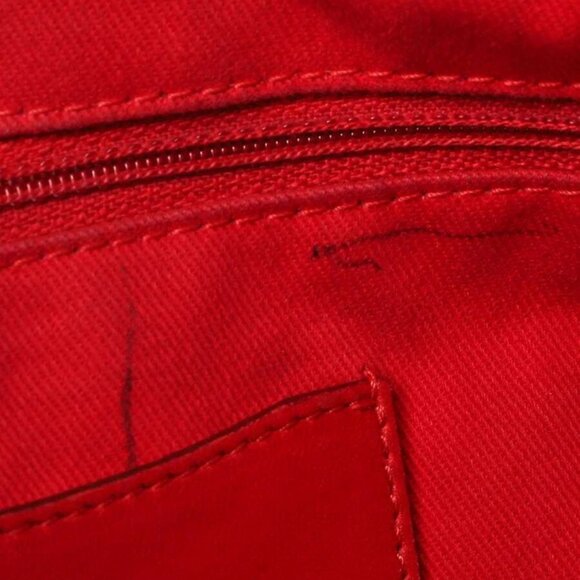 Chanel Red Quilted Patent Leather North/South Tote Bag - Picture 11 of 12